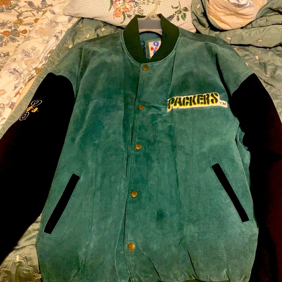 This is a Packers Rugby leather jacket. - Picture 1 of 6